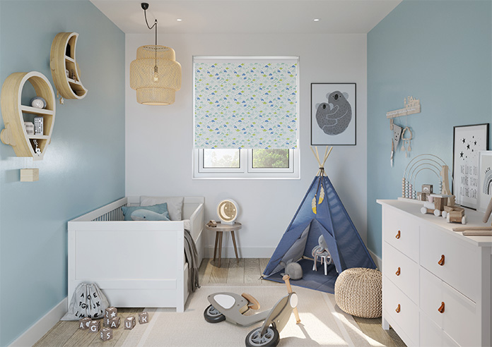 Dino Geo, Jurassic Greens - Roller Blind - Image 8